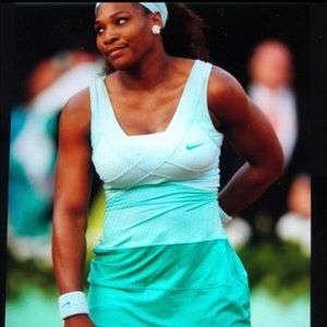 NIKE Serena Williams Green Ombré Tennis Dress